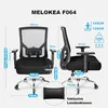 Bureau stoel 200KG XL, breed kussentje, rubberen wielen, Productafbeelding-voorbeeld 3