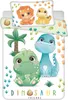 JERRY FABRICS Kinderbettlaken Dino 02 baby Baumwolle, Produktbild-Vorschau 1