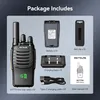 A flat lay image showing the contents of a Retevis H777H two-way radio package. Produktbild-Vorschau