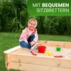 Sandkasten Nicki 147x147 cm aus Kiefer Naturholz Sandkiste Produktbild-Vorschau 4