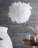 BELIANI Lampa wisząca biała sztuczne pióra kula 40 x 34 cm Podgląd zdjęcia produktu 2