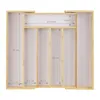 relaxdays Besteckkasten Bambus 40cm ausziehbar Produktbild-Vorschau 1