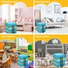 COSTWAY set di 6 cuscini per sedia per bambini con Anteprima dell’immagine prodotto 3