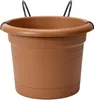 Elho Blumentopf + Halter Green Basics Ø 20 x 18,5 cm mild Produktbild-Vorschau 2