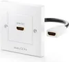 deleyCON HDMI Dose Wanddose 1x HDMI Port Unterputz Montage Produktbild-Vorschau 1
