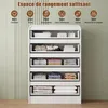 Moonbite dressoir met 5 lades, wit, met RGB LED-verlichting Productafbeelding-voorbeeld 3