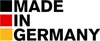 The image displays the words "MADE IN GERMANY" with the German flag colors as a background for the first two words. Produktbild-Vorschau