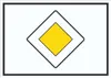 Vorfahrtstraße Symbol Schild A0 (841x1189mm) Produktbild-Vorschau 1