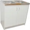 Stamar | Küchenunterschrank, Spüle mit 2 Becken, 80 x 50 Produktbild-Vorschau 4