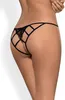 OBSESSIVE Miamor Panty Crotchless Open Bottom Nero S/M Anteprima dell’immagine prodotto 12