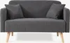 2-Sitzer Sofa 'Midt' gepolstert Cord 132 x 70 x 81 cm mit Produktbild-Vorschau 5