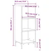 The Living Store Sideboard Räuchereiche 34,5x32,5x90 cm Produktbild-Vorschau 9