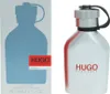 A product shot of Hugo Boss Hugo Iced Eau de Toilette for men, showing both the product packaging and the bottle. Produktbild-Vorschau