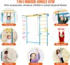 A collage of images showcasing different features and activities on a 7-in-1 indoor jungle gym for children. Anteprima dell’immagine prodotto