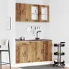 4-tlg. Küchenschrank-Set Kalmar Altholz-Optik Holzwerkstoff Produktbild-Vorschau 3
