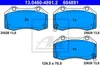 ATE Bremsbeläge für Abarth 124 Fiat 124 Produktbild-Vorschau 1