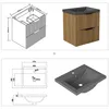 Waschtisch mit Unterschrank 50cm RIVA Badmöbel Set Produktbild-Vorschau 6