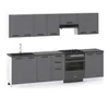 ULWEHOME | Küchenzeile 280 cm Anthrazit, Küchenmöbel-Set Produktbild-Vorschau 2
