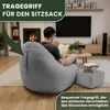 Dreamroots Bean Bag, Puff 90x90x100 cm, pouf con Anteprima dell’immagine prodotto 7