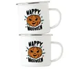 Happy Halloween Emaille Tasse Kürbis Kürbiskopf Impfung Produktbild-Vorschau 2