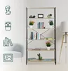 Scaffale da terra Relaxdays Industrial, libreria alta, Anteprima dell’immagine prodotto 2