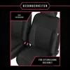 Autositzbezüge Schonbezüge Sitzbezug Auto Front 1+1 Schwarz Produktbild-Vorschau 2