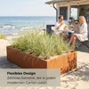 osoltus Pflanzkübel Hochbeet 200x100x43cm Corten-Stahl Produktbild-Vorschau 7