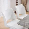 MODFU: Sedia girevole moderna, sedie da pranzo bianche, Anteprima dell’immagine prodotto 6