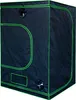 A black grow tent with green trim and ventilation ports. Náhled obrázku produktu