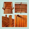 Pont de jardin Relaxdays, avec balustrade, en bois de Voir les images du produit 5