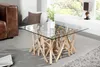 Tavolino di design in teak DRIFTWOOD 80cm con piano in Anteprima dell’immagine prodotto 2