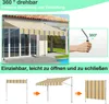 Jayseuw Klemmmarkise Markise Balkon UV-beständig Produktbild-Vorschau 3