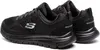 A pair of black Skechers sneakers shown from a side-rear angle against a white background. Anteprima dell’immagine prodotto