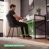 Computerschreibtisch im Industrial-Stil Weiß ELONIS 123 cm Produktbild-Vorschau 7