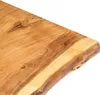 A close-up, angled shot of the edge of a wooden tabletop. Náhled obrázku produktu