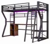 Łóżko piętrowe 90x200 cm z biurkiem, miejscem do Podgląd zdjęcia produktu 12