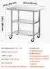 Table de travail VEVOR Gasto 915 x 610 x 864 mm, table en Voir les images du produit 7