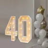 Leuchtzahl 40 - Bodenstehende LED-Zahl - 100 cm - 20 LEDs - Produktbild-Vorschau 3