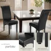 Chaise aspect cuir - noir, Lot de 6 Voir les images du produit 4