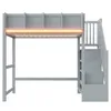 Flieks Etagenbett 90x200cm mit Led, Kinderbett mit Treppe Produktbild-Vorschau 6