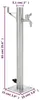 Zahradní vodní sloup – kulatý, 65 cm – nerezová ocel 304 – Náhled obrázku produktu 7
