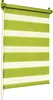 A green and white striped roller blind. Produktbild-Vorschau