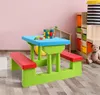 COSTWAY Kinder Sitzgruppe Sitzgarnitur Kindermöbel mit Produktbild-Vorschau 2
