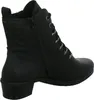 A black women's boot is shown from the side. Voir les images du produit