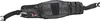 A black and gray fishing waist bag with straps and buckles, shown against a white background. Produktbild-Vorschau