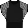 Visnet T-shirt mét Top Dame Zwart M-L Produktbild-Vorschau 4