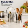 Edelstahl‑Topfdeckelhalter 2‑er Set, multifunktionaler Produktbild-Vorschau 5