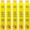 Five yellow ink cartridges lined up vertically. Produktbild-Vorschau