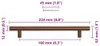 vidaXL Möbelgriffe 10 Stk. Bronzen 160 mm Edelstahl Produktbild-Vorschau 8