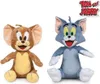 Two plush toys, Jerry the mouse and Tom the cat, from the Tom and Jerry cartoon series, are displayed side-by-side against a white background. The Tom and Jerry logo is visible in the top right corner. Náhľad obrázku produktu